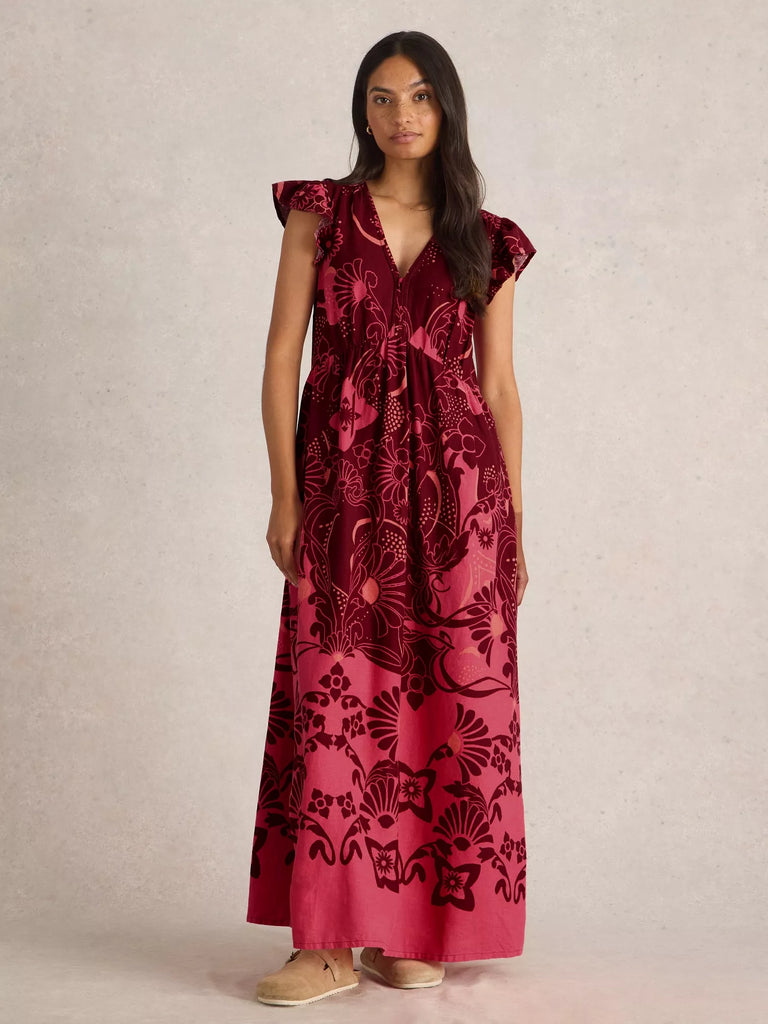 442723 Lorna Red Multi Dress