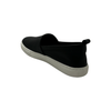 Lila Black Leather Slip on