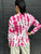 6955 Pink/White Knit Sweater