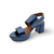 Camera Blue Metallic Sandal