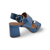 Camera Blue Metallic Sandal