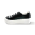 MAYA Black Lace Up Trainer