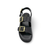Cipher Black Leather Sandal