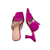 12601 Fuchsia Retro Suede Mule