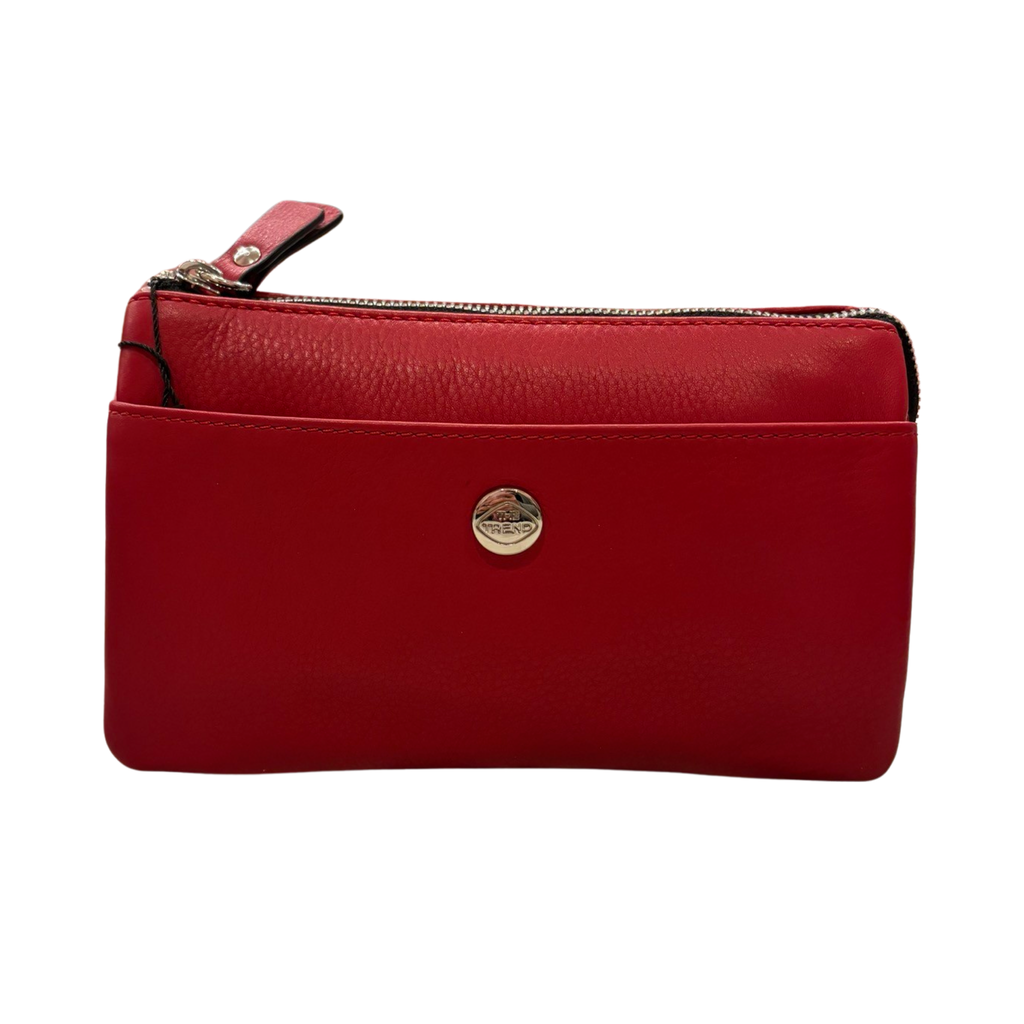 2525542 Red Leather Crossbody