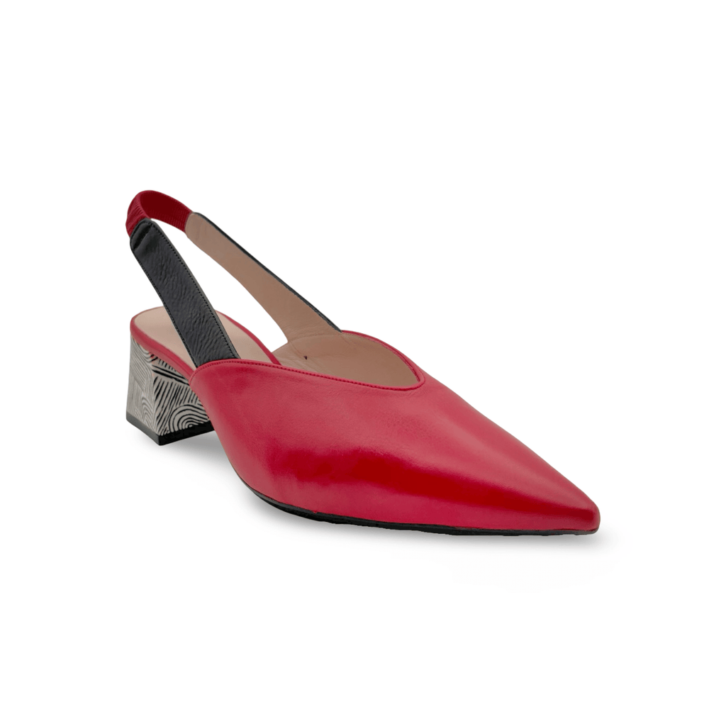 right side view Chista slingback pump