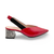 Chista Red & Black Slingback Pump