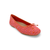 Right side view of Delicato Pink mix  ballet flat 