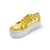Lizzie Yellow Tartan Platform Sneaker