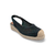 Black woven slingback espadrille 