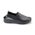 Tame Black Elastic Back Leather Sandal