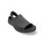 Right side view of Tame Black elastic back comfort sandal