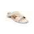 Off white sandal with woven twist design