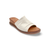 Right side view of Hope Off White leather slide