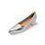 739015 Silver Block Heel Pump