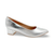 739015 Silver Block Heel Pump