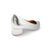 739015 Silver Block Heel Pump
