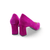 Masana Orchid Suede Block Heel Pump