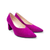 Masana Orchid Suede Block Heel Pump