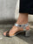 Machil Grey Lucite T-Strap Sandal