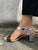 Machil Grey Lucite T-Strap Sandal