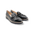 Oclem Black Leather Flat
