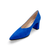 Masana Cobalt Suede Block Heel Pump