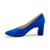 Masana Cobalt Suede Block Heel Pump