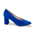 Masana Cobalt Suede Block Heel Pump