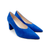 Masana Cobalt Suede Block Heel Pump