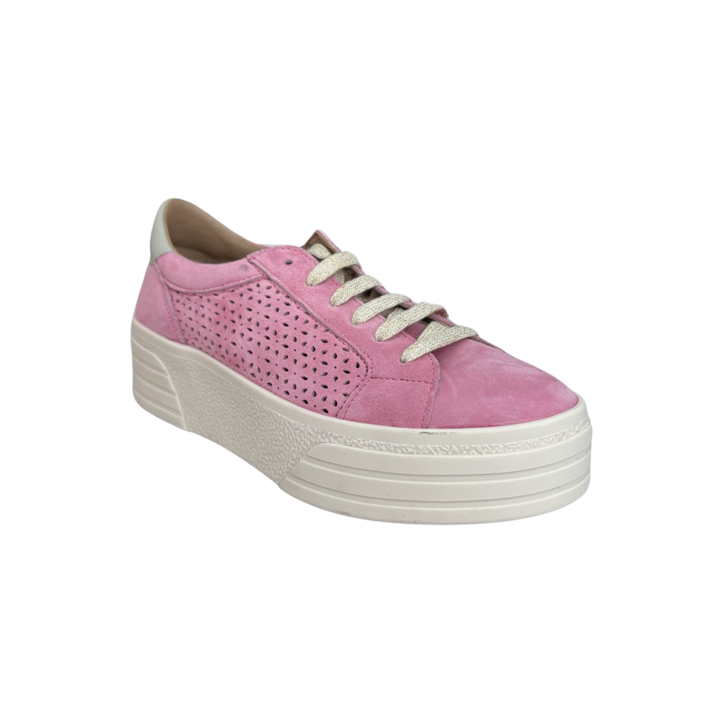 Lotta Pink Suede Lace Up