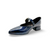 Lea100 Blue Mary-Jane Flat