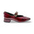 Lea100 Burgundy Mary-Jane Flat