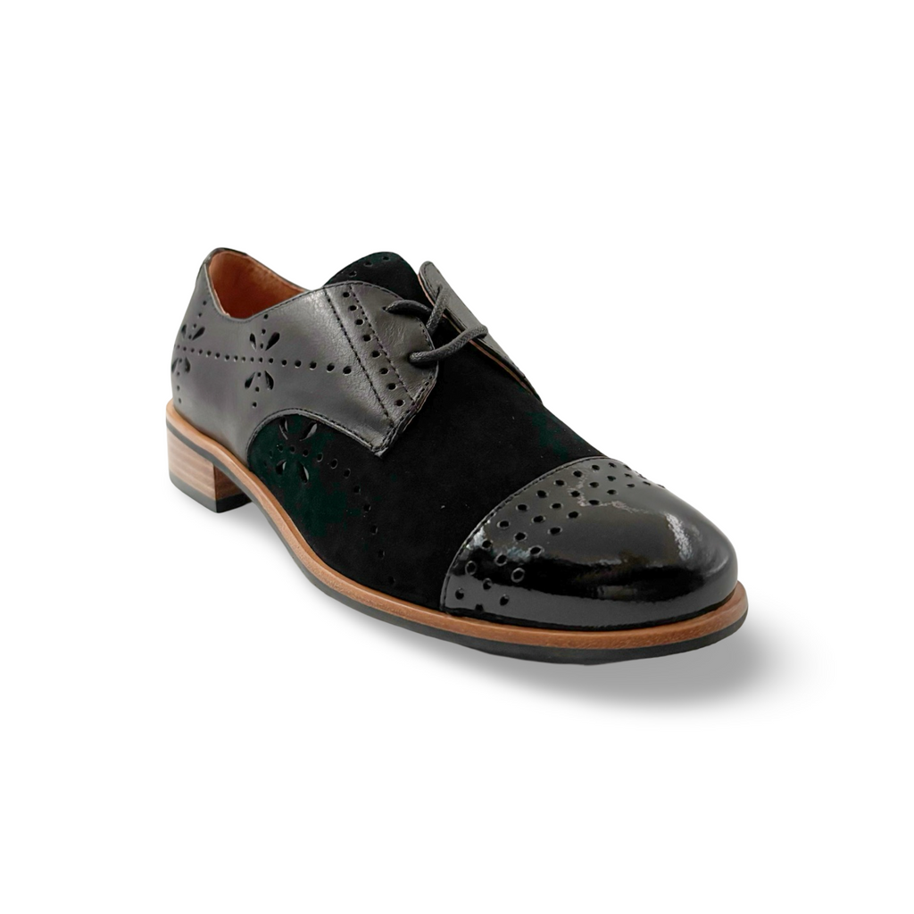 Aldo Black Lace up Flat