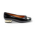 Azzi Black Pearl Heel Ballet Flat