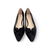 72241 Black Suede Flat