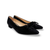 72241 Black Suede Flat