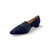 72242 Navy Suede Low Heel