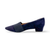72242 Navy Suede Low Heel