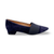 72242 Navy Suede Low Heel