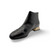 Demon Black Leather Bootie