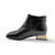 Demon Black Leather Bootie