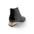 Demon Black Leather Bootie