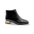 Demon Black Leather Bootie