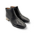Demon Black Leather Bootie