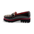 8807 Black Leopard Loafer