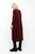 766107 Burgundy Jersey Midi Dress