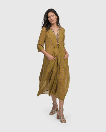 SD500M V Neck Caftan Meadow Dress