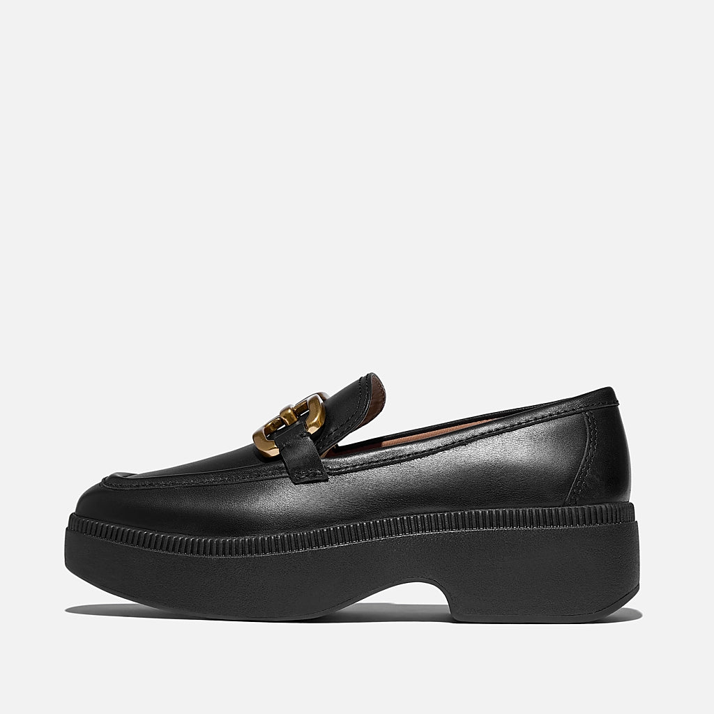 F-Luma Leather Demi-Wedge Loafer