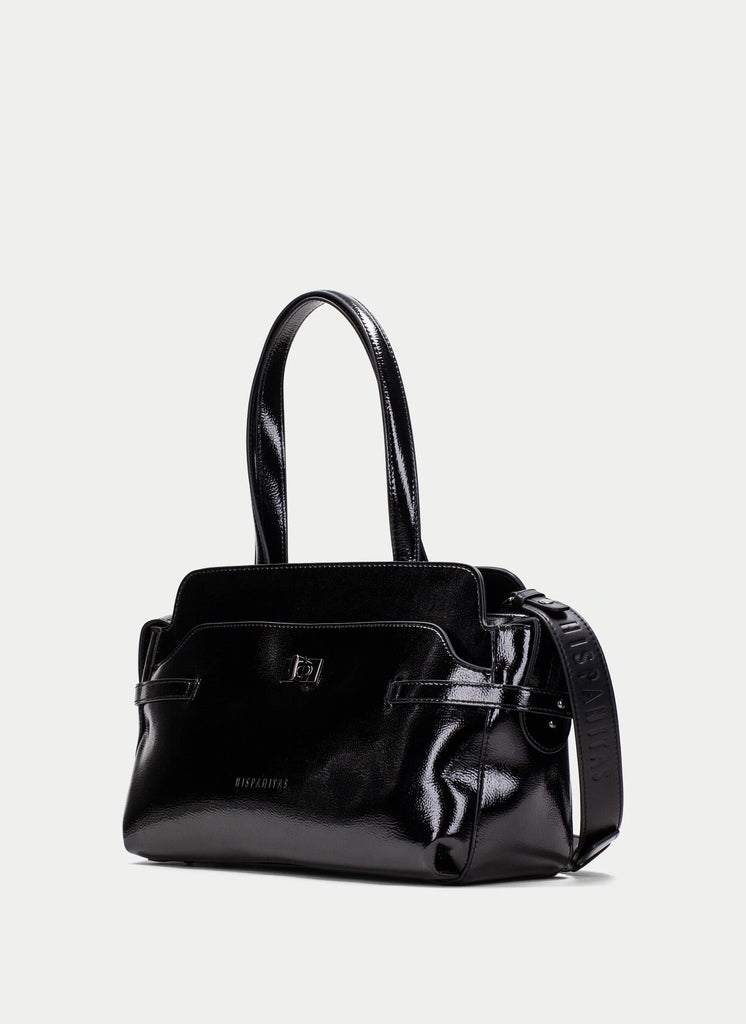 BI243532 Black Top Handle Handbag
